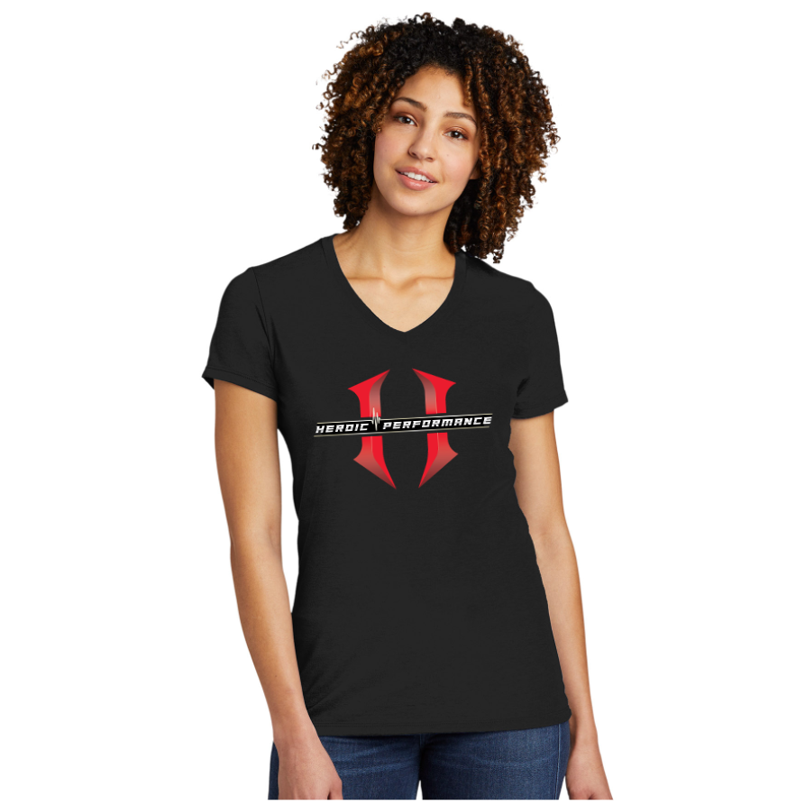 TEE - 'Be the HERO' Women's Tri-Blend V-Neck Tee